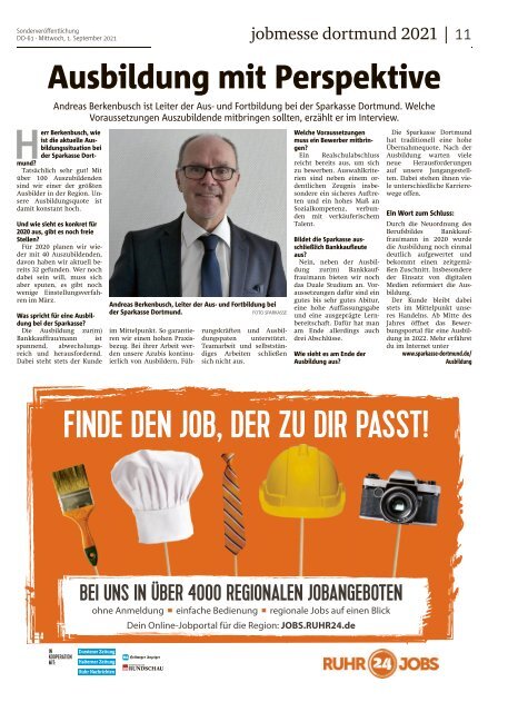 MesseMagazin zur 12. jobmesse dortmund