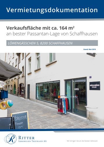 2170 VM Doku Löwengässchen 5, 8200 Schaffhausen - Stand 08.01.2020 YUMPU