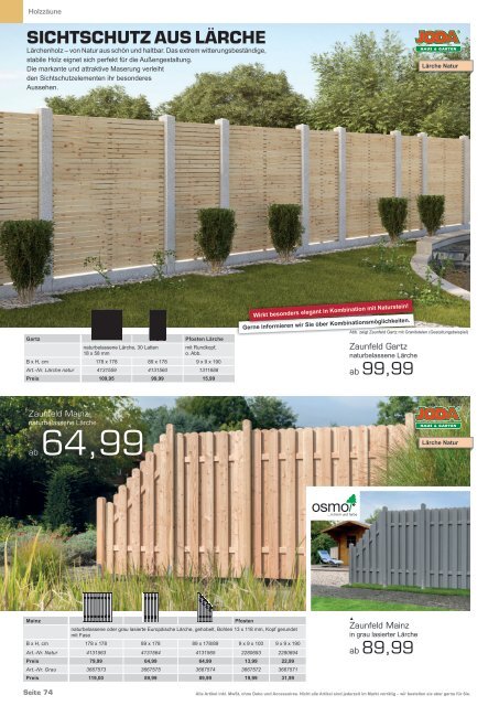 Garten 2020 - Holz im Garten - Hasselbring