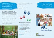 Eine gute Wahl: Kindertagespflege Jugendamt Greven - Stadt Greven