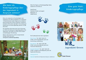 Eine gute Wahl: Kindertagespflege Jugendamt Greven - Stadt Greven