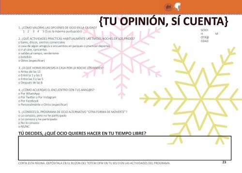 Programación OFM primer trimestre 2020