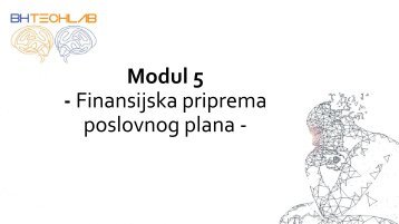 Modul 5 : Finansijska priprema poslovnog plana