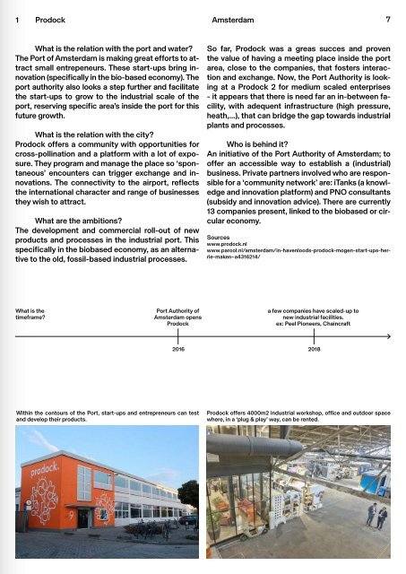 Circular City Ports - Workbook 1, Circular initiatives in the Delta