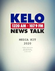 KELO-AM Media Kit 2020