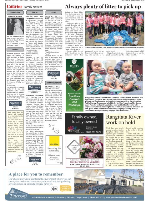 Ashburton Courier: February 20, 2020