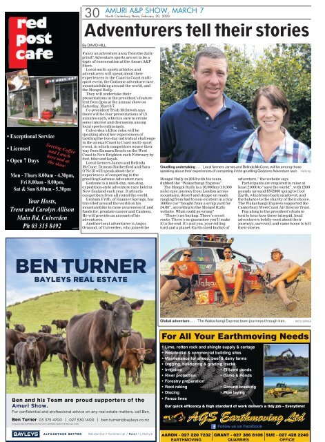 North Canterbury News: February 20, 2020