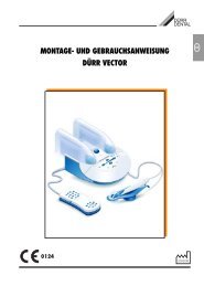 montage- und gebrauchsanweisung dürr vector - Dürr Dental