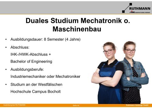 Präsentation - Ausbildung