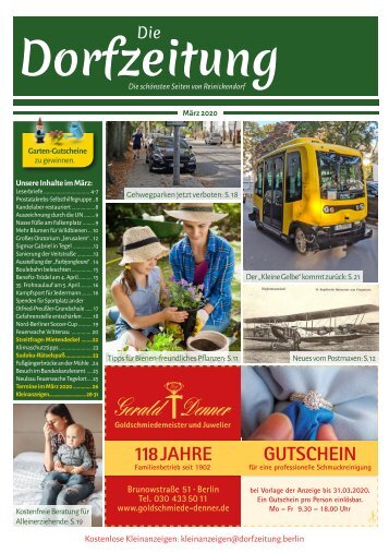 Die Dorfzeitung Reinickendorf März 2020
