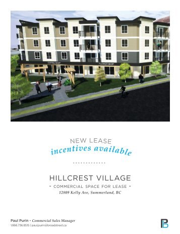 Hillcrest Village Commercial | Summerland, BC