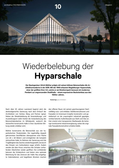 architektur Fachmagazin Ausgabe 1 2020
