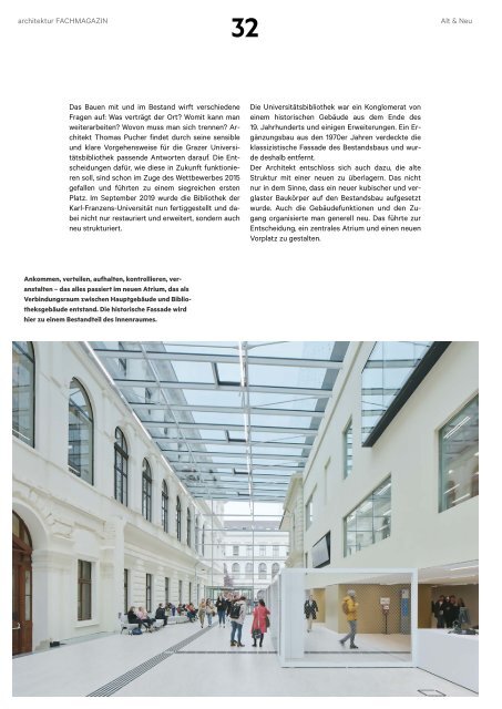 architektur Fachmagazin Ausgabe 1 2020