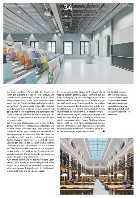 architektur Fachmagazin Ausgabe 1 2020