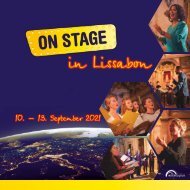 ON STAGE Lissabon 2021 - Broschüre