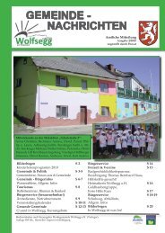Gemeinde - Wolfsegg am Hausruck - Land Oberösterreich