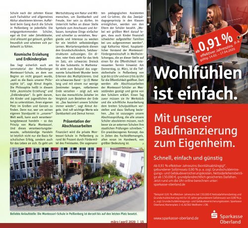 TASSILO - Das Magazin rund um Weilheim und die Seen, Ausgabe März/April 2020