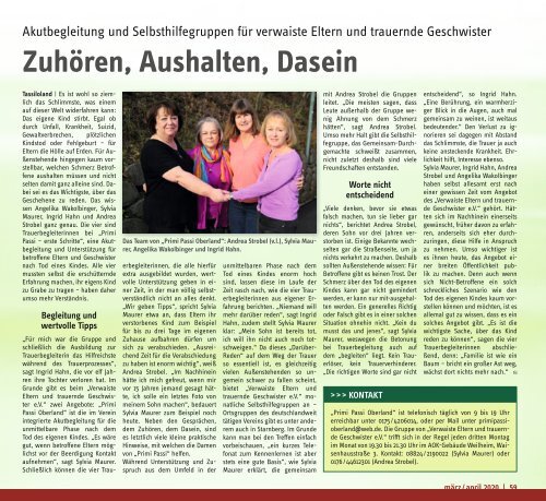 TASSILO - Das Magazin rund um Weilheim und die Seen, Ausgabe März/April 2020