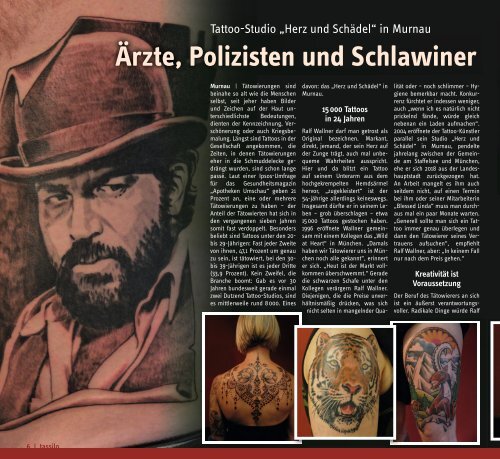 TASSILO - Das Magazin rund um Weilheim und die Seen, Ausgabe März/April 2020