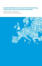 Europäische Öffentlichkeit und journalistische ... - Universität Wien