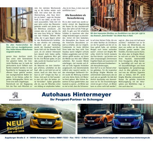 altlandkreis - das Magazin für den westlichen Pfaffenwinkel, Ausgabe März/April 2020