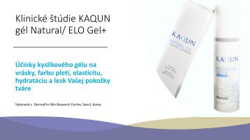 KAQUN gél Natural klinická štúdia