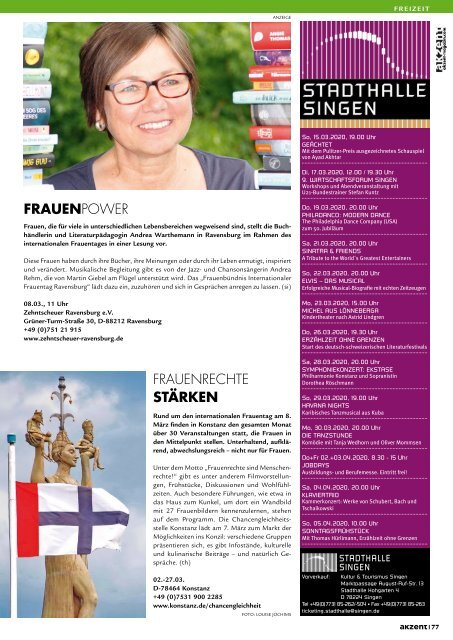 akzent Magazin Februar '20 Bodensee-Oberschwaben