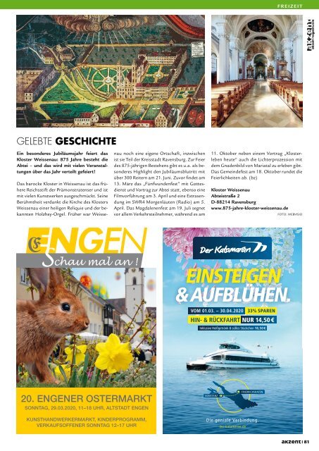 akzent Magazin Februar '20 Bodensee-Oberschwaben