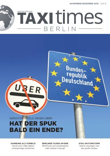 Taxi Times Berlin - November / Dezember 2019