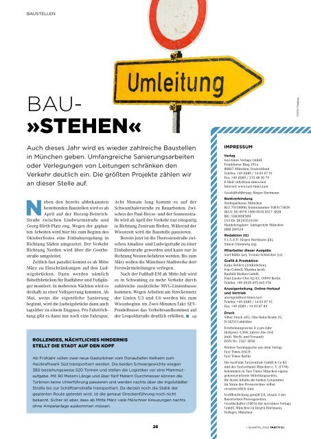 Taxi Times München - 1. Quartal 2020