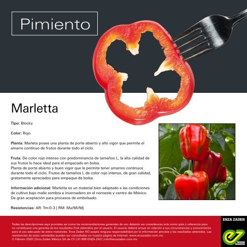 Leaflet Marletta 2020