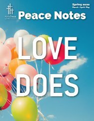Peace Notes Spring 2020 - Word of Peace Lutheran Church