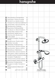 DE Gebrauchsanleitung / Montageanleitung 2 FR ... - Hansgrohe