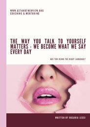 We become what we say every day 