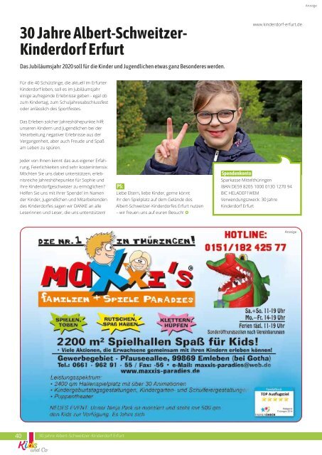 Kids und Co Mittelthüringen, Ausgabe Frühling 2020