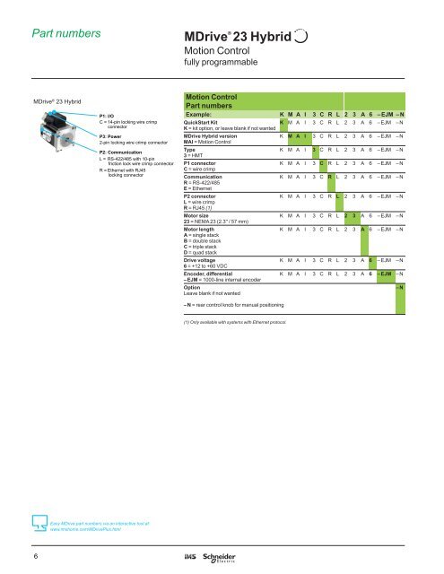 MDrive 23 Hybrid - Schneider Electric Motion USA