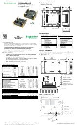 Quick Reference IM483 & IM805 - Schneider Electric Motion USA