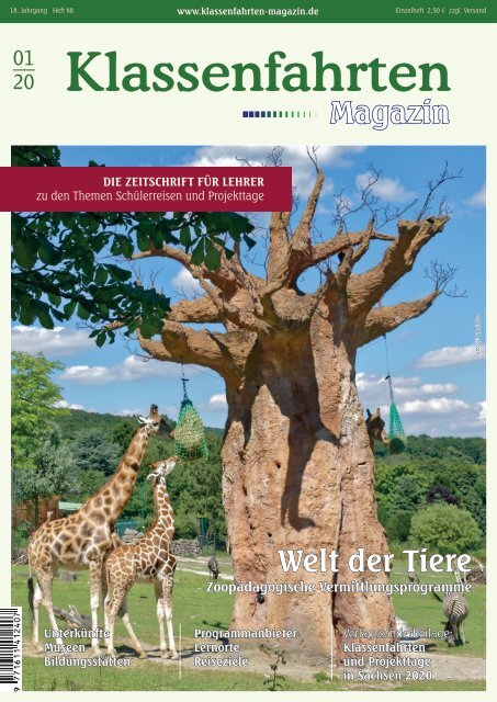 Klassenfahrten Magazin Ausgabe 1/2020