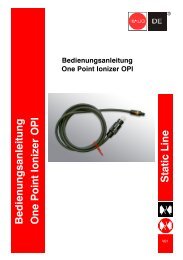 Bedienungsanleitung One Point Ionizer OPI Static ... - Haug GmbH