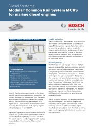 Modular Common Rail System MCRS for marine diesel engines