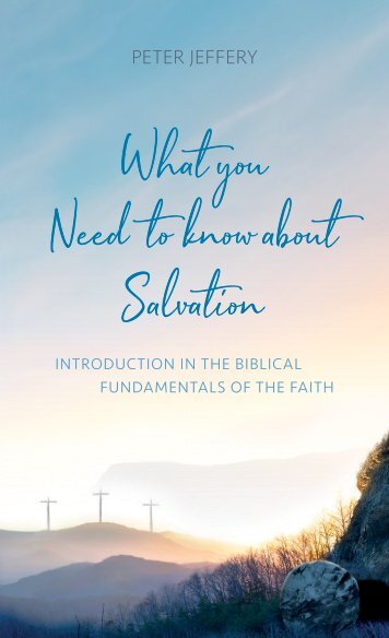 What you Need to know about Salvation