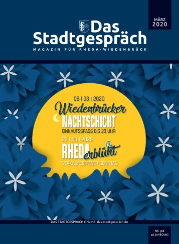 Das Stadtgespräch für Rheda-Wiedenbrück Ausgabe März 2020