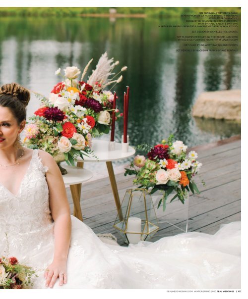 Real Weddings Magazine's “Mountain Retreat“ Styled Shoot - Winter/Spring 2020 - Featuring some of the Best Wedding Vendors in Sacramento, Tahoe and throughout Northern California!