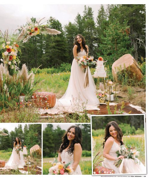 Real Weddings Magazine's “Mountain Retreat“ Styled Shoot - Winter/Spring 2020 - Featuring some of the Best Wedding Vendors in Sacramento, Tahoe and throughout Northern California!