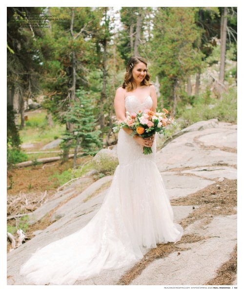 Real Weddings Magazine's “Mountain Retreat“ Styled Shoot - Winter/Spring 2020 - Featuring some of the Best Wedding Vendors in Sacramento, Tahoe and throughout Northern California!