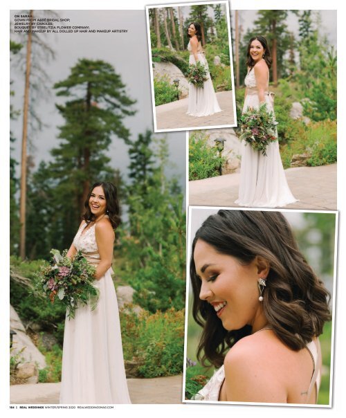 Real Weddings Magazine's “Mountain Retreat“ Styled Shoot - Winter/Spring 2020 - Featuring some of the Best Wedding Vendors in Sacramento, Tahoe and throughout Northern California!