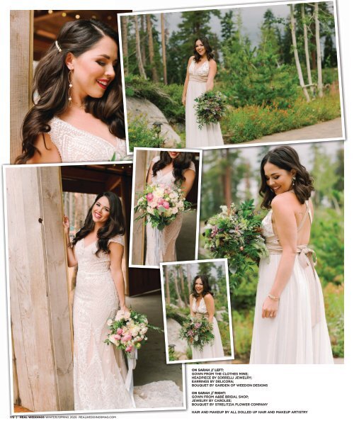 Real Weddings Magazine's “Mountain Retreat“ Styled Shoot - Winter/Spring 2020 - Featuring some of the Best Wedding Vendors in Sacramento, Tahoe and throughout Northern California!