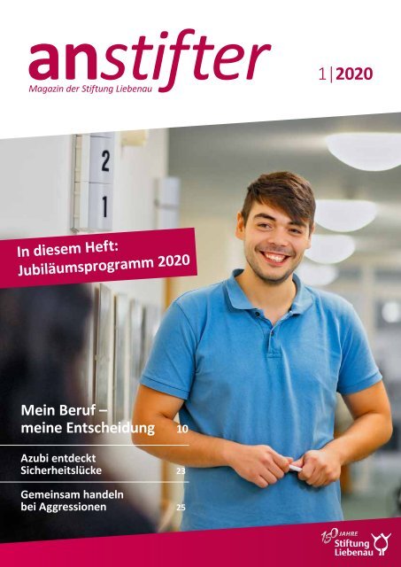 Anstifter 1, 2020 der Stiftung Liebenau