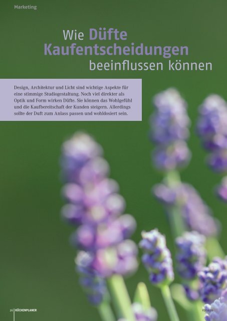 KÜCHENPLANER Ausgabe 01/02-2020 mit dem Sonderteil KÜCHENFERTIGUNG 