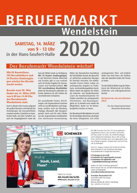 Berufemarkt Wendelstein 2020